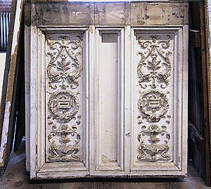 Photo of room panels from the Hall of Doges at the Davenport Hotel.