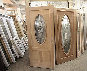 A photo of high style doors.